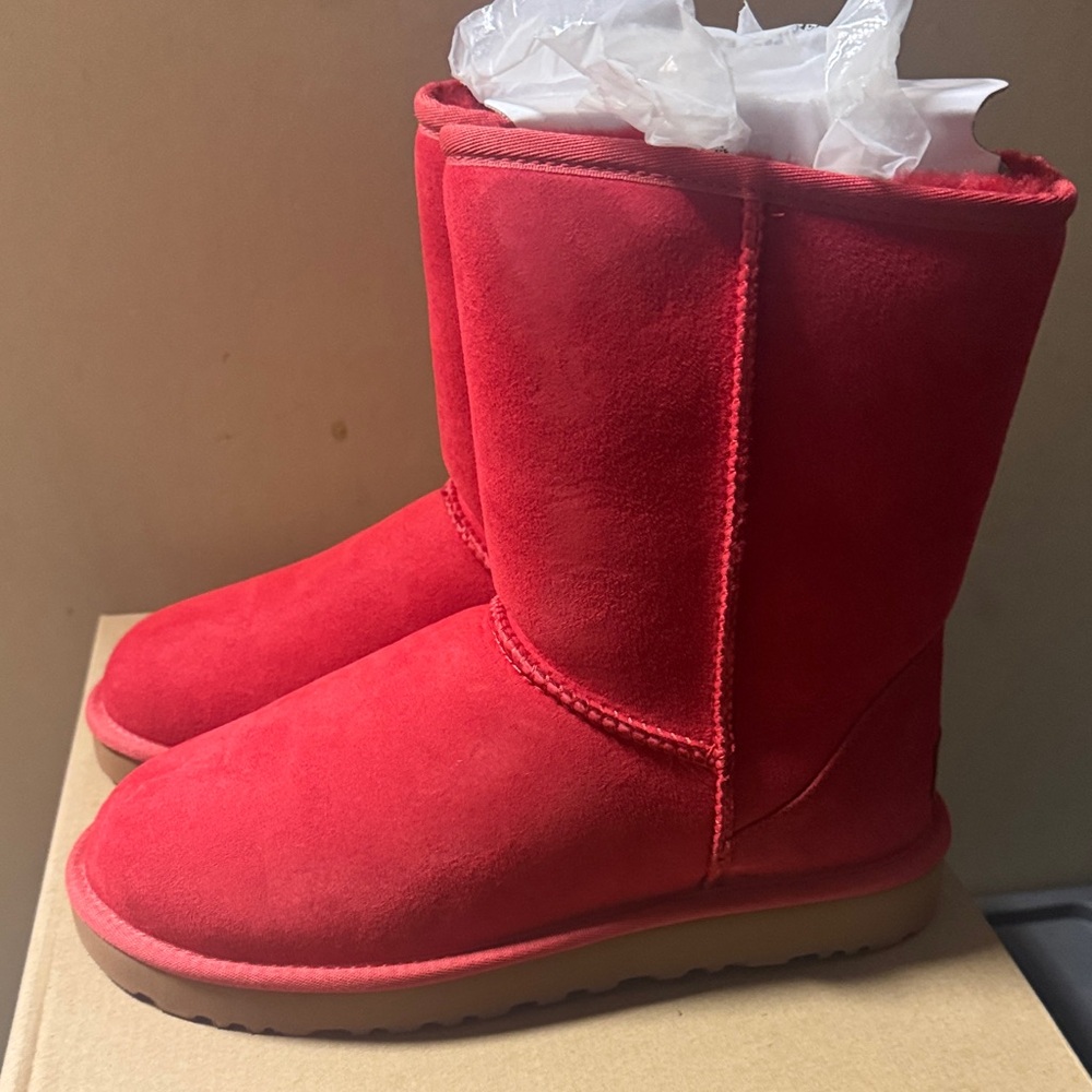 UGG Vibrant Red Winter Boots